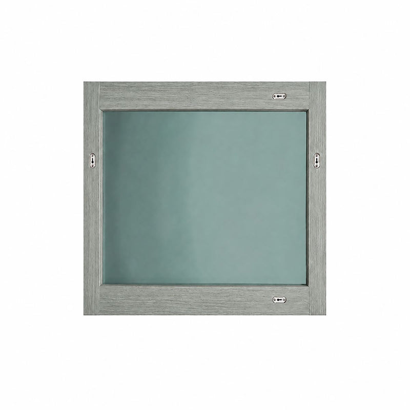 Bellaterra Home 502001B-MIR-30 29.5" mirror, Gray Pine, back