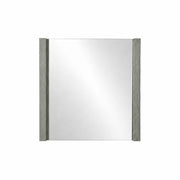 Bellaterra Home 502001B-MIR-30 29.5" mirror, Gray Pine, front view on a white background