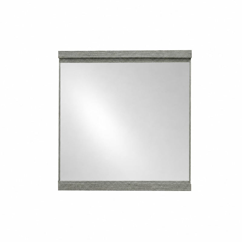 Bellaterra Home 502001B-MIR-30 29.5" mirror, Gray Pine, horizontal
