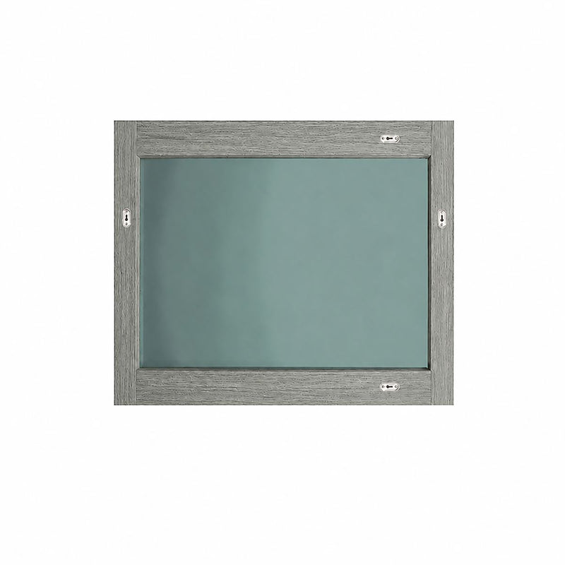 Bellaterra Home 502001B-MIR-36 35.5" mirror, Gray Pine, back