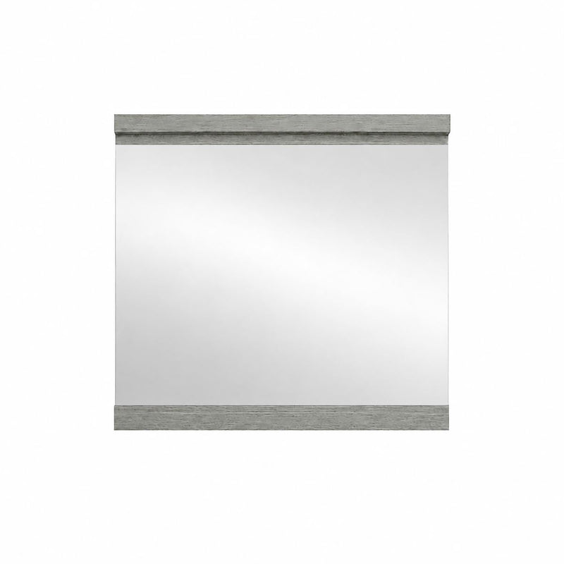 Bellaterra Home 502001B-MIR-36 35.5" mirror, Gray Pine, horizontal