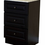Bellaterra Home 605523 20" storage cabinet, Dark Mahogany, front view on a white background