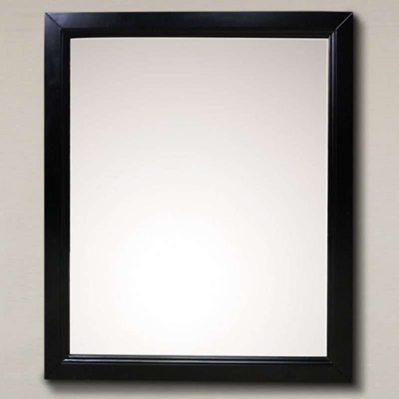 Bellaterra Home 7610-M-ES 30" rectangular mirror, Espresso, front view on a white background