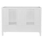 Bellaterra Home 800631-49D-WH Aurora 49" vanity, White, white engineered stone top, back view