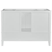 Bellaterra Home 800631-49S-WH Aurora 49" vanity, White, white engineered stone top, back view