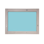 Bellaterra Home 8043-M-EP 23.6" rectangular mirror, Light Gray, back view