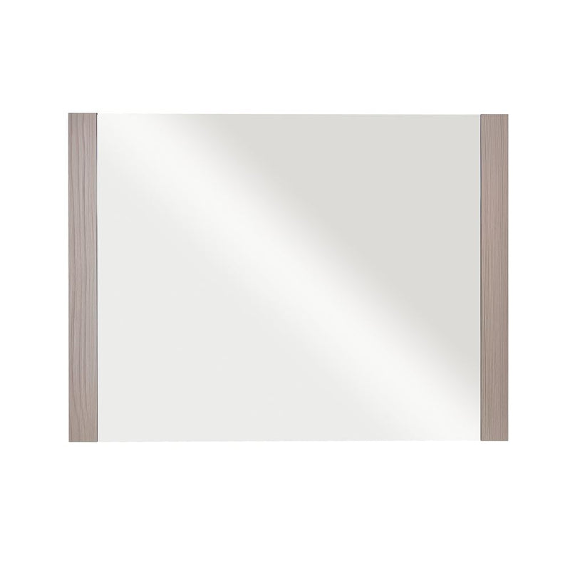 Bellaterra Home 8043-M-EP 23.6" rectangular mirror, Light Gray, landscape orientation