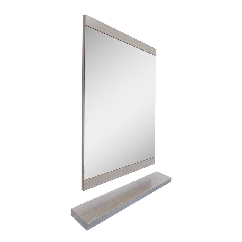 Bellaterra Home 804353-MIRROR-GY 23.6" mirror, Gray, front view on a white background