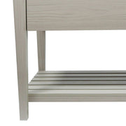Bellaterra Home 804353V-EP-GY 31.5" vanity, Light Gray, composite granite top, shelf detail