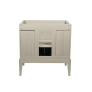 Bellaterra Home 804366V-EP 31.5" vanity, Light Gray, composite granite top, back view