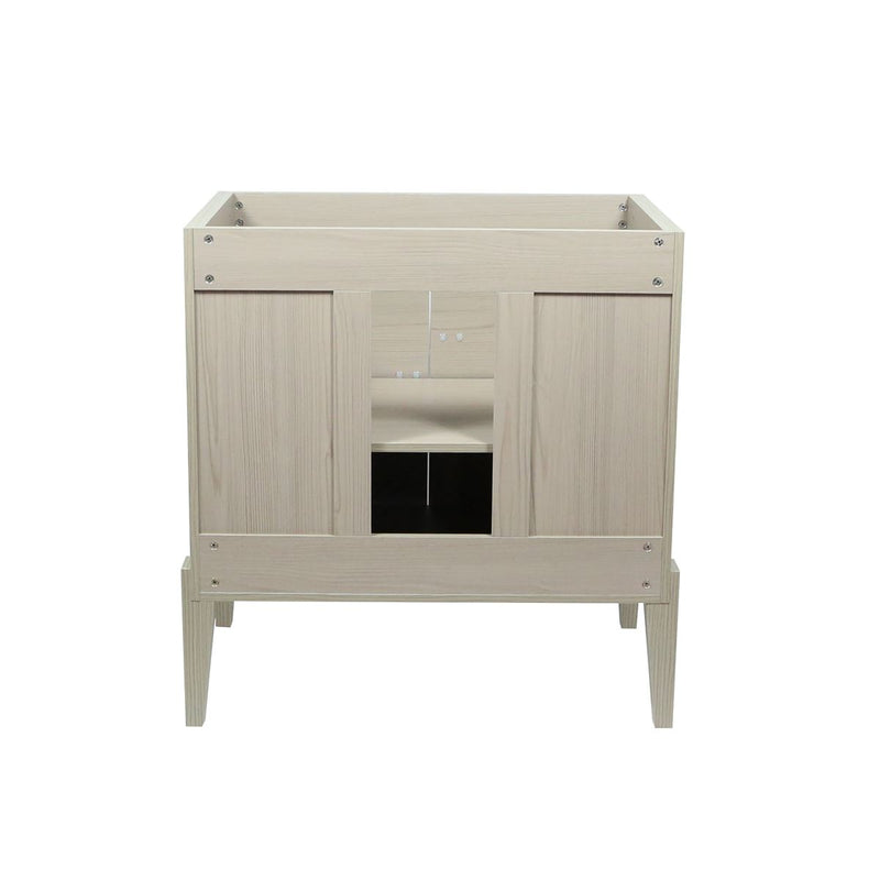 Bellaterra Home 804366V-EP 31.5" vanity, Light Gray, composite granite top, back view