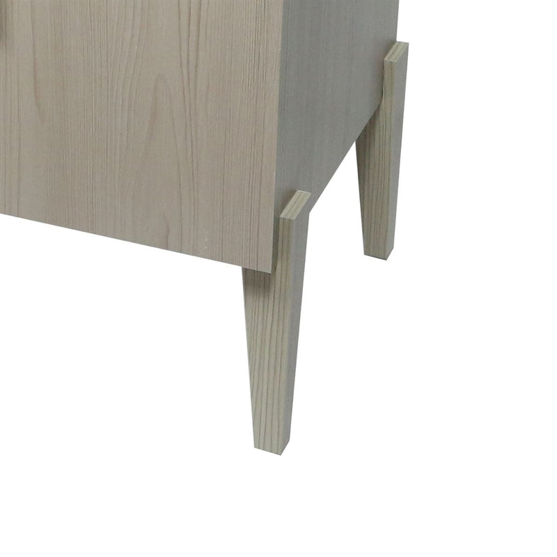 Bellaterra Home 804366V-EP 31.5" vanity, Light Gray, composite granite top, leg and base close-up