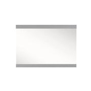 Bellaterra Home 804380-MIR-GY 37.4" mirror, Gray, front view on a white background