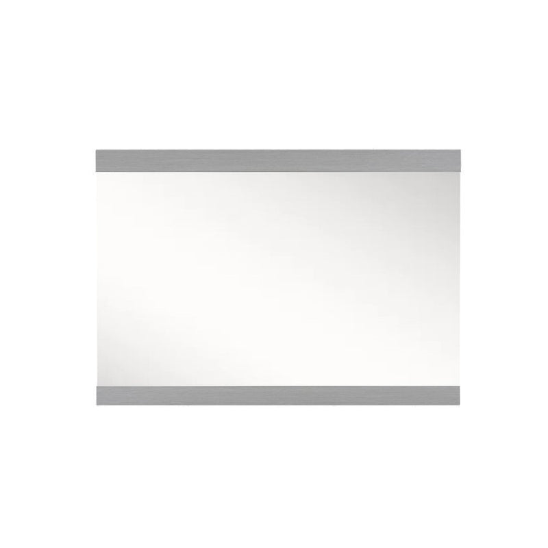 Bellaterra Home 804380-MIR-GY 37.4" mirror, Gray, front view on a white background