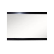 Bellaterra Home 804380-MIRROR 37.4" mirror, Dark Walnut, front view on a white background