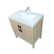Bellaterra Home 804381V-CO 31.5" vanity, Neutral, composite granite top, angle other side