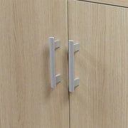 Bellaterra Home 808130-25-CO 25" vanity, Neutral, white engineered stone top, door and hardware close-up