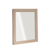 Bellaterra Home 808130-M-CO-24 24" rectangular mirror, Neutral, angled view on a white background