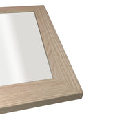 Bellaterra Home 808130-M-CO-24 24" rectangular mirror, Neutral, countertop edge close-up