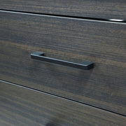 Bellaterra Home 808175-37-RG 37" vanity, Gray, white engineered stone top, door and hardware close-up