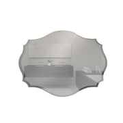Bellaterra Home 808316-M 23.75" scalloped mirror, landscape orientation