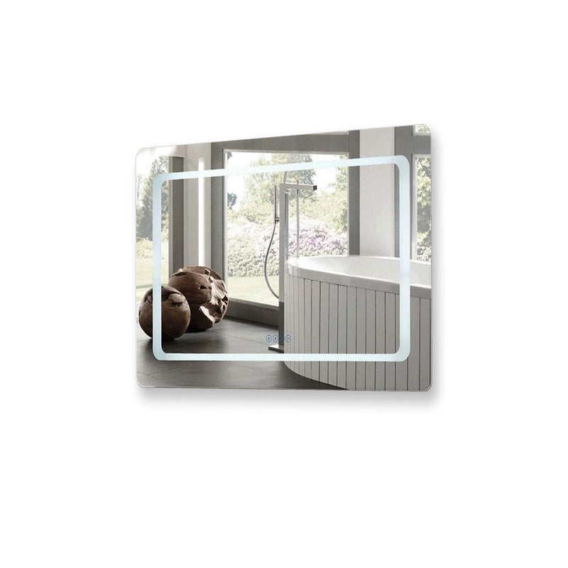 Bellaterra Home 808485-M-36 36" rectangular mirror, front view on a white background