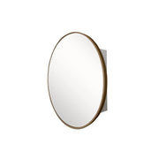 Bellaterra Home 8820-MC-GD 26" storage cabinet, Gold, front view on a white background