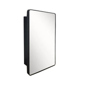 Bellaterra Home 8821-MC-BL 17.7" storage cabinet, Black, front view on a white background