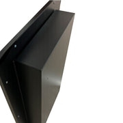 Bellaterra Home 8821-MC-BL 17.7" storage cabinet, Black, side view
