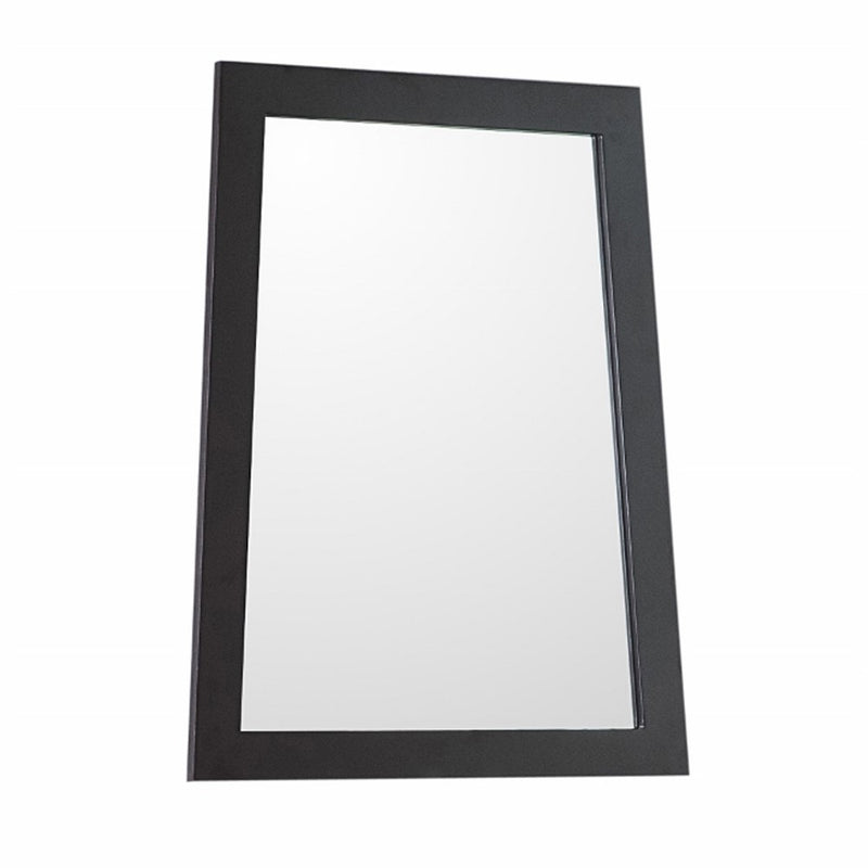 Bellaterra Home 9901-M-ES 22" ladder shape mirror, Espresso, front view on a white background