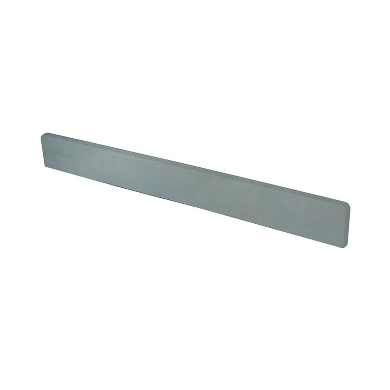 Bellaterra Home BACKSPLASH-GC-GY-31 31.5" composite granite backsplash, countertop edge close-up