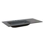 Bellaterra Home CT4922L-BL 49" concrete vanity top, front view on a white background