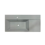 Bellaterra Home GC3918-SG-TOP 39" composite granite vanity top, top view