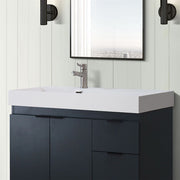 Bellaterra Home GC3918-SW-TOP 39" composite granite vanity top, installed in a bathroom