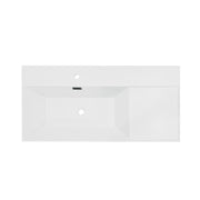 Bellaterra Home GC3918-SW-TOP 39" composite granite vanity top, top view