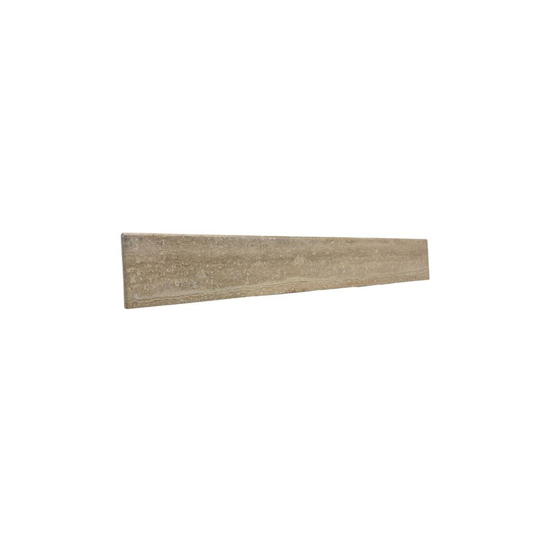 Bellaterra Home SIDESPLASH-TR-21 21" genuine stone backsplash, front view on a white background