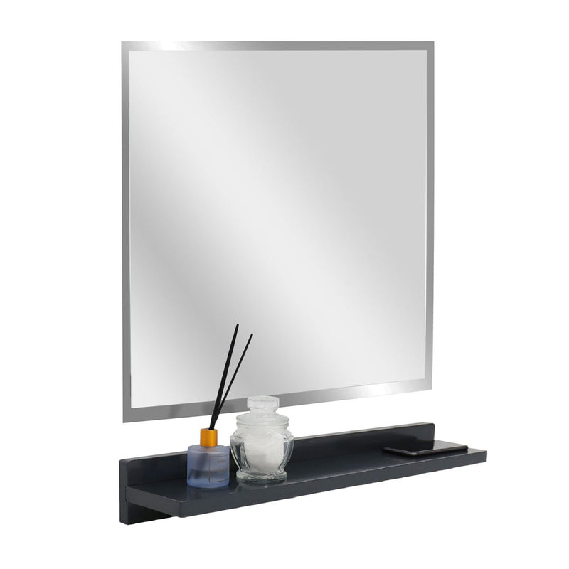 Bellaterra Home WS24-DG-315 23.5" storage cabinet, Dark Gray, front view on a white background