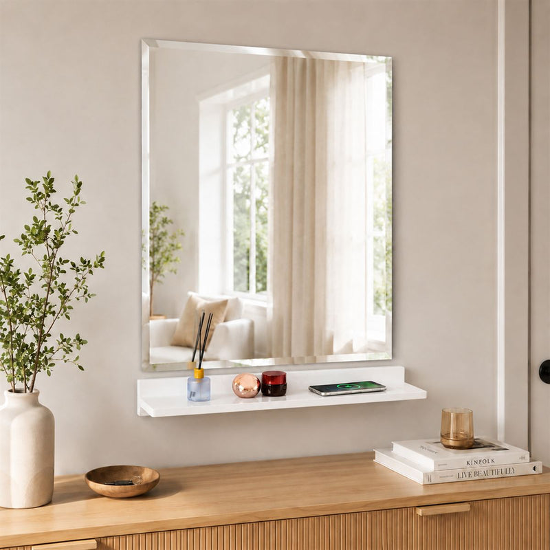 Bellaterra Home WS24-WH-315 23.5" storage cabinet, White, installed in a bathroom