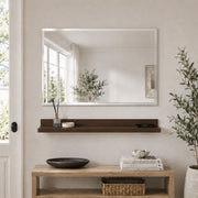 Bellaterra Home WS30-RW-315 30" storage cabinet, Rustic Wood, installed in a bathroom