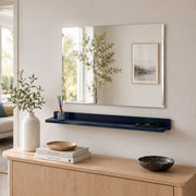 Bellaterra Home WS35-BU-315 35" storage cabinet, Blue, installed in a bathroom