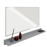 Bellaterra Home WS35-LG-315 35" storage cabinet, Light Gray, front view on a white background