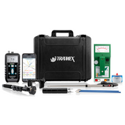 Tramex Building Survey Master Kit - BSMK An image of the Tramex Building Survey Master Kit displayed on a white background, showcasing its various components including moisture meters and accessories.