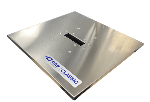 CAP Classic cabling access point, a 2' x 2' ceiling panel with a brush-sealed cable slot