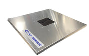 CAP Conduit panel with a square 6" x 6" brush opening
