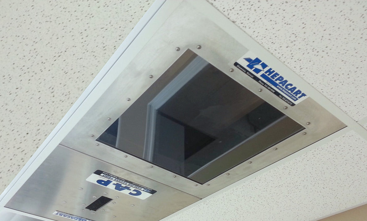 Window beside the cable slot