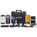 Tramex Concrete Determinator Inspector Kit - CDIK A comprehensive kit designed for measuring moisture content in concrete, featuring various tools and devices, presented against a neutral background.