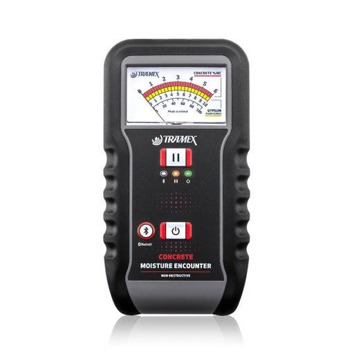 Tramex CME5 - Concrete Moisture Encounter CME5: A detailed image of the Tramex CME5 moisture meter, showcasing its sleek design and digital display, set against a white background.
