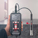 Tramex Flooring Master Kit - FMK Image showing the CMEX5 Hygro-i2 probe with application setup for measuring moisture in concrete and wood floors, featuring digital display and components utilized for psychrometric analysis.