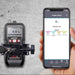 Tramex Water Damage Restoration Master Kit - WDMK An image showing the Tramex CMEX5 NDT iPhone app extension handle, designed for use in water damage restoration, highlighting its features and functionality.