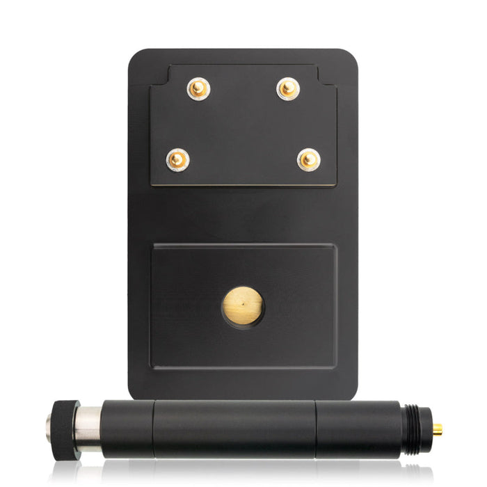 Tramex Concrete Determinator Kit - CDK Detailed image of the Tramex Concrete Moisture Probe Back Plate with Probe, showcasing its design and features, used for measuring moisture levels in concrete.